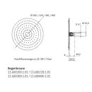 Herzbach 300 mm Regenbrause slim - round