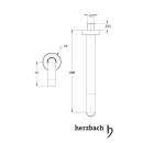 Herzbach Design Wandauslauf 1/2" 250mm