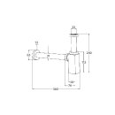 Herzbach Design Siphon - eckig - 1 1/4"