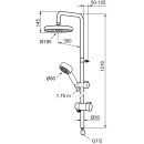 Mora MMIX Shower System S5 Chrom