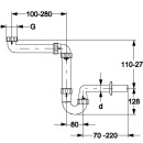 Haas Waschtisch-Raumsparsiphon/Möbelsiphon 1 1/4" DN32