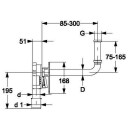 Haas Raumspar-Wandeinbau-Siphon "OHA 3500"