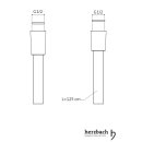 Herzbach Design iX Brauseschlauch1,25m, Edelstahl