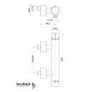 Herzbach DESIGN iX Thermostat Brausebatterie Aufputz