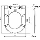 alcadrain WC-SITZ SLIM 67 SOFTCLOSE, DUROPLAST