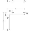 PBA Duschhandlauf 960mm ohne Brausehalterstange