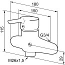 MORA MMIX W1 Wasch-/Spültisch- Einhebelmischer,...