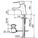 Mora CERA B5 Waschtisch Einhebelmischer Chrom