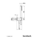 Herzbach Wannenset und integriertem Brauseanschlussbogen...