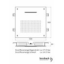 Herzbach Regenbrause Multifunktion 2 500 x 500 mm