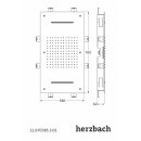 Herzbach Regenbrause Multifunktion 2 700 x 380 mm