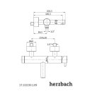 Herzbach DESIGN iX Wannenfüll- und Brausebatterie...