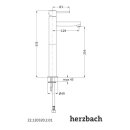 Herzbach NANO Waschtisch-Einlochbatterie L-Size