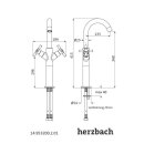 Herzbach STILO Waschtisch-Einlochbatterie