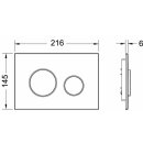 TECEloop WC-Betätigungsplatte f. 2-Mengentechn. Gl...